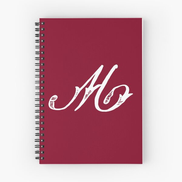 Item preview, Vintage Stylish White Burgundy Red Monogram M designed and sold by Vintage-TM.