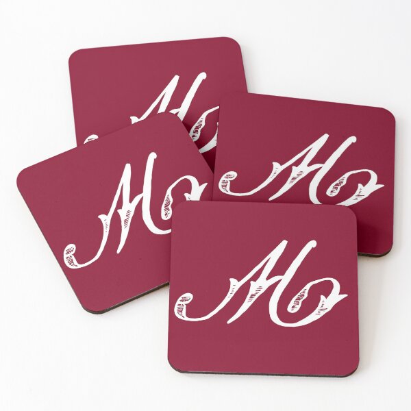 Item preview, Vintage Stylish White Burgundy Red Monogram M designed and sold by Vintage-TM.
