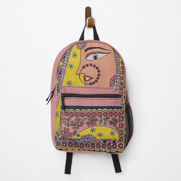 Item preview, Traditional Indian woman in Indian folk art style designed and sold by DollyJ.