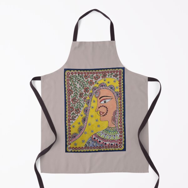 Item preview, Traditional Indian woman in Indian folk art style designed and sold by DollyJ.