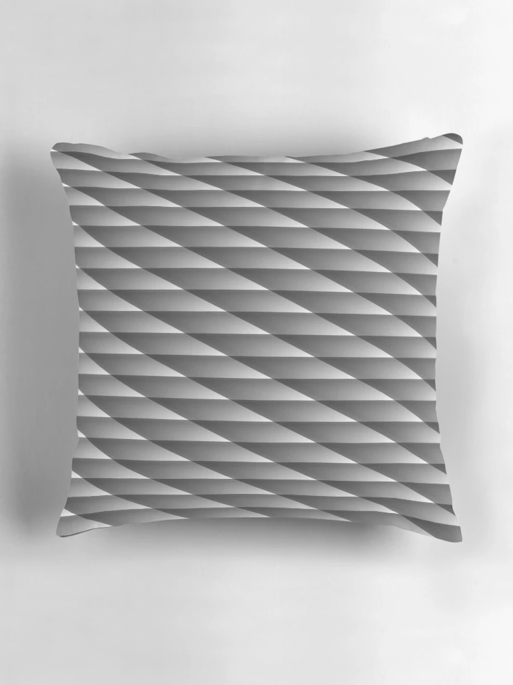 Thumbnail 3 of 4, Pillow, Triangular pattern designed and sold by flashcompact.