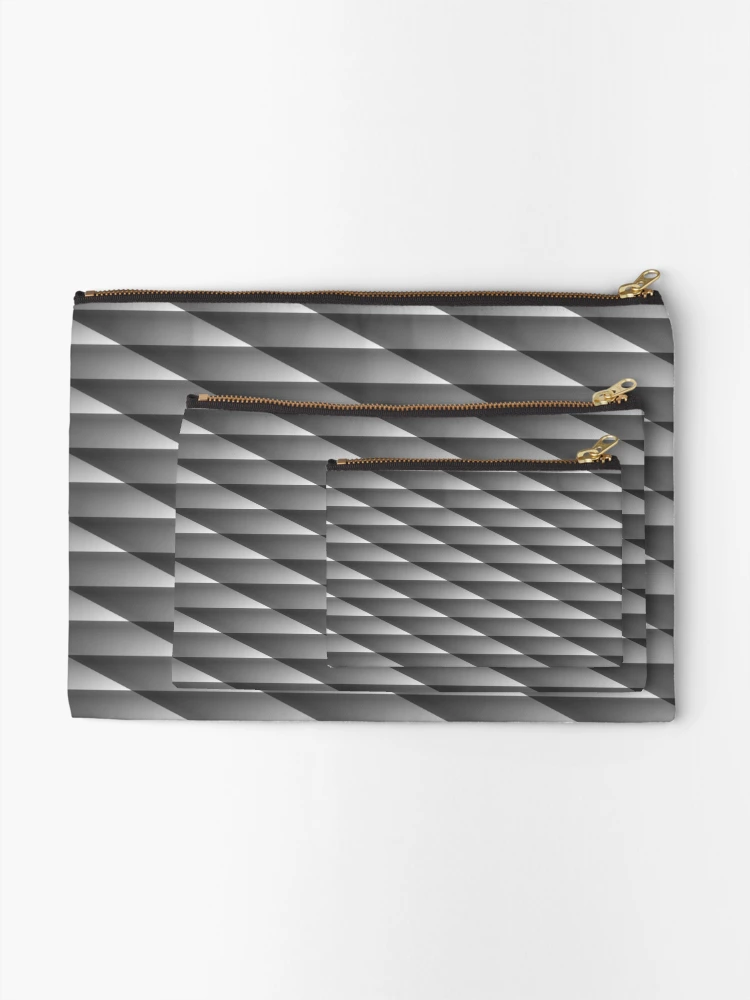 Thumbnail 2 of 4, Zipper Pouch, Triangular pattern designed and sold by flashcompact.