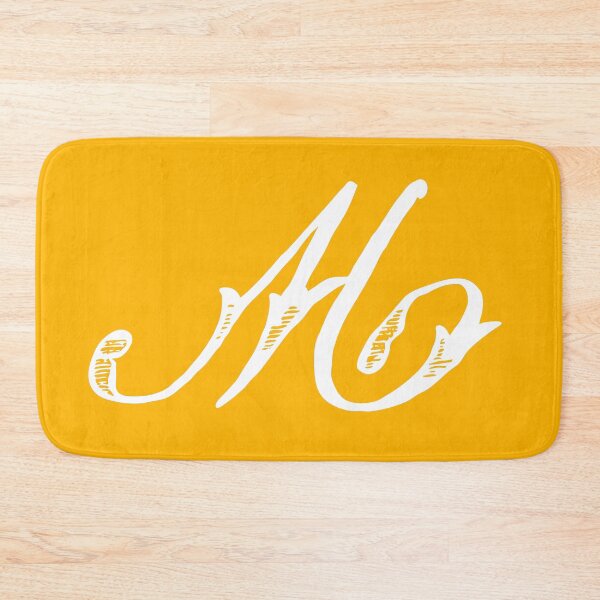 Item preview, Vintage Stylish White Mustard Yellow Monogram M designed and sold by Vintage-TM.