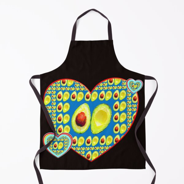 Item preview, Geometrical sweet hearts shape patterns of avocados and its pit. designed and sold by Ralek.