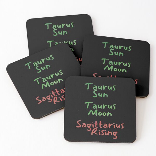 Item preview, Taurus Sun Taurus Moon Sagittarius Rising Text designed and sold by leomooncreates.