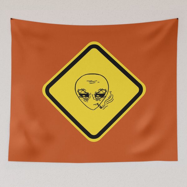 Item preview, Funny alien road sign designed and sold by ds-4.