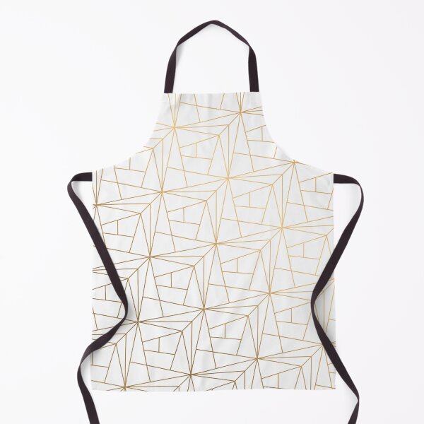 Item preview, Geometric Gold Pattern With Gold Shimmer On White designed and sold by Vic Torys ☆.