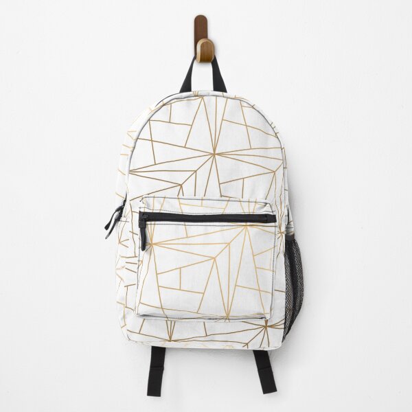 Item preview, Geometric Gold Pattern With Gold Shimmer On White designed and sold by Vic Torys ☆.