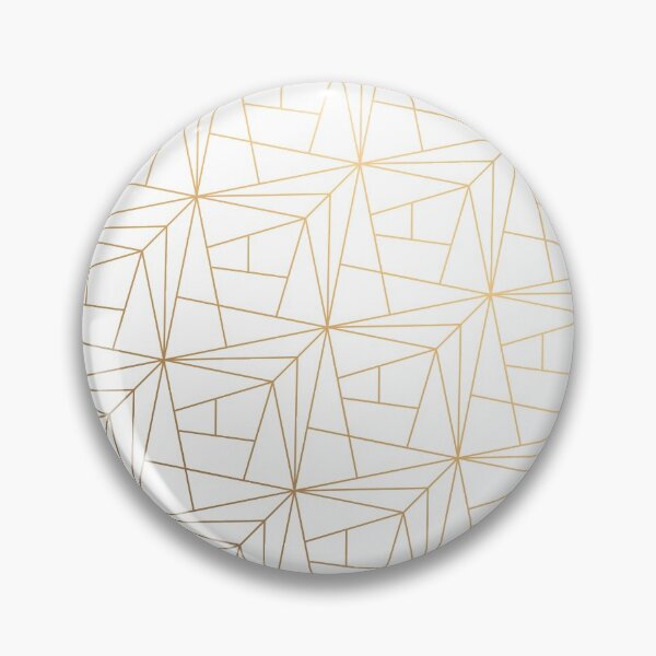 Item preview, Geometric Gold Pattern With Gold Shimmer On White designed and sold by Vic Torys ☆.