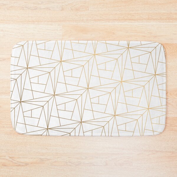 Item preview, Geometric Gold Pattern With Gold Shimmer On White designed and sold by Vic Torys ☆.