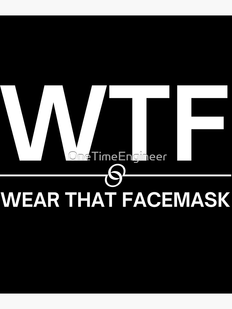 Discover WTF Wear that Face Premium Matte Vertical Poster