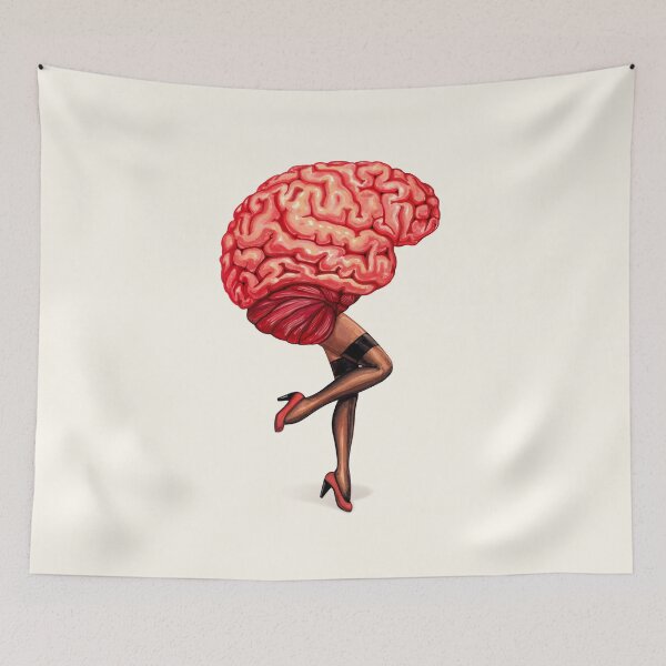 Item preview, Brain Pin-Up designed and sold by Kelly  Gilleran.