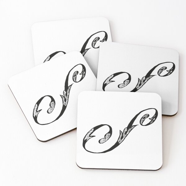 Item preview, Vintage Stylish Black and White Monogram Letter S designed and sold by Vintage-TM.