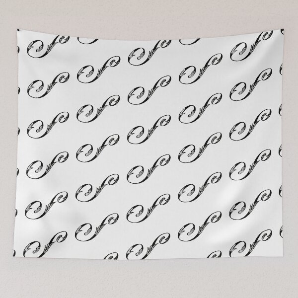 Item preview, Vintage Stylish Black and White Monogram Letter S designed and sold by Vintage-TM.