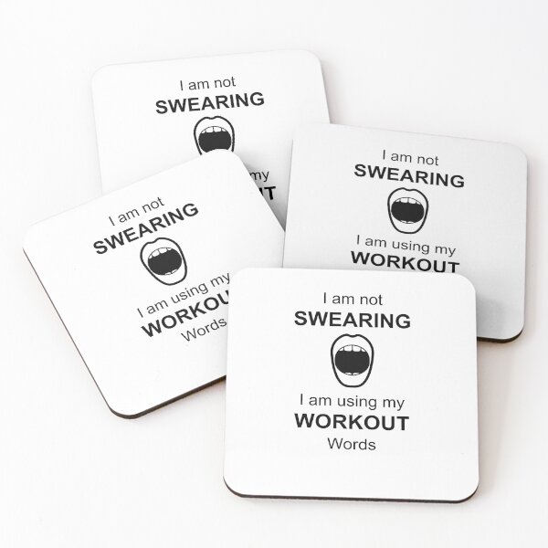 Item preview, Im not swearing I am using my workout words collection. designed and sold by Myartbeyours.