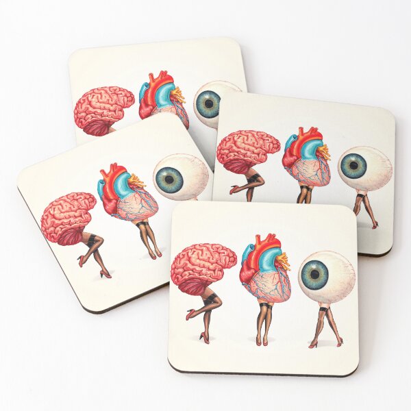 Item preview, Heart, Brain, Eyeball Pin-Ups designed and sold by Kelly  Gilleran.