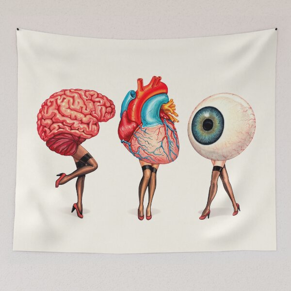 Item preview, Heart, Brain, Eyeball Pin-Ups designed and sold by Kelly  Gilleran.