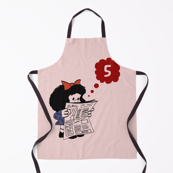 Item preview, Mafalda reading newspaper designed and sold by Midhuna.