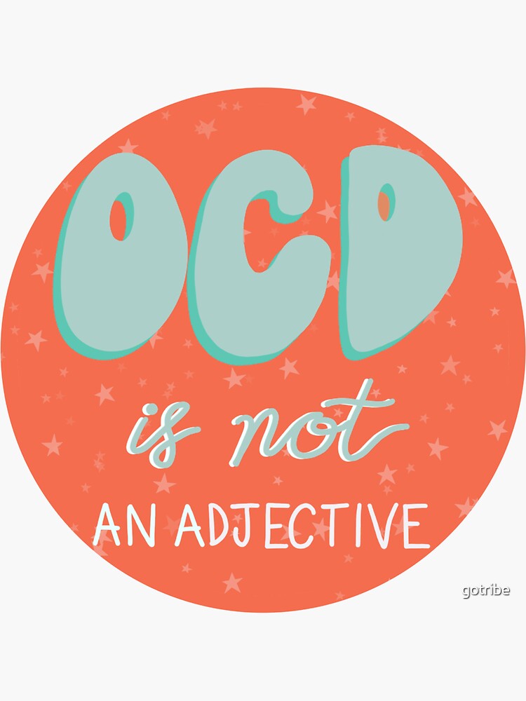 OCD Is Not An Adjective Sticker Mental Health Sticker Laptop   Etsy