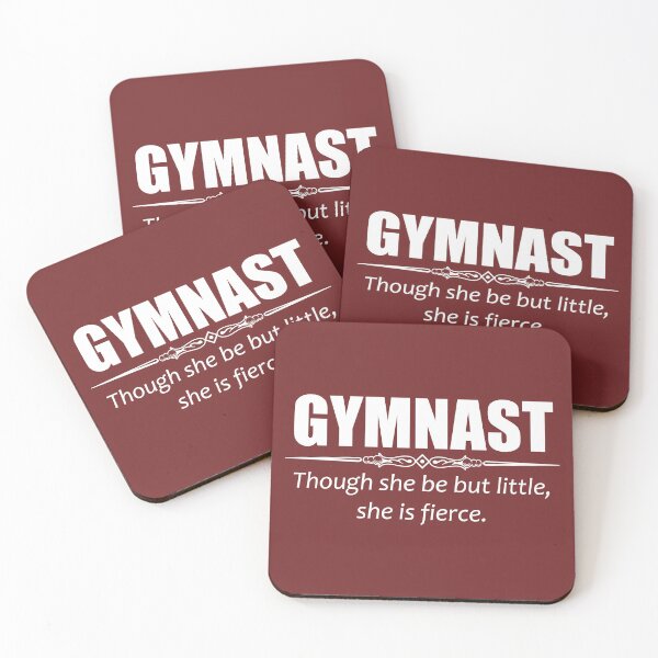 Item preview, Gymnast Gifts For Girls & Women - Though She Be But Little She Is Fierce Funny Gymnastics Gift Ideas For Gymnasts With Shakespeare Quote designed and sold by merkraht.