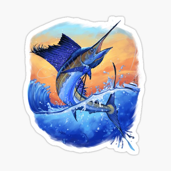 Animal Decals – Tagged Swordfish – The Sticker And Decal Mafia