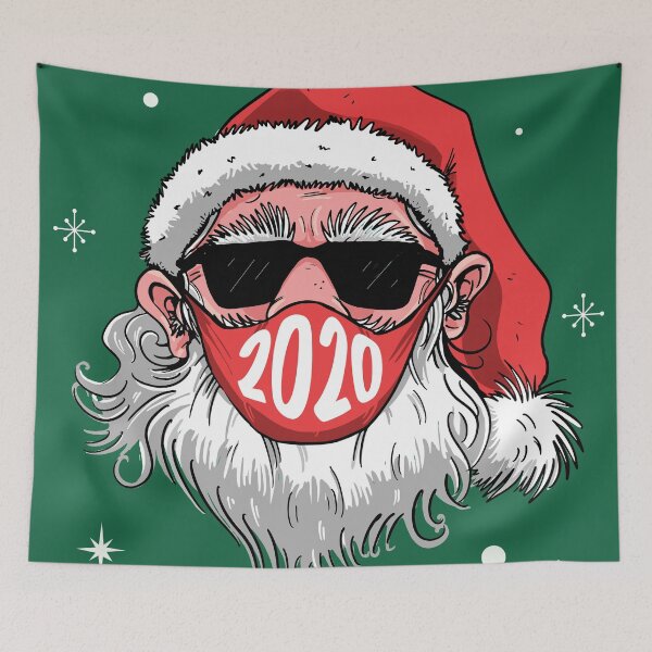 Item preview, Covid Claus | Santa Claus with Sunglasses & Face Mask designed and sold by SLAG-Creative.
