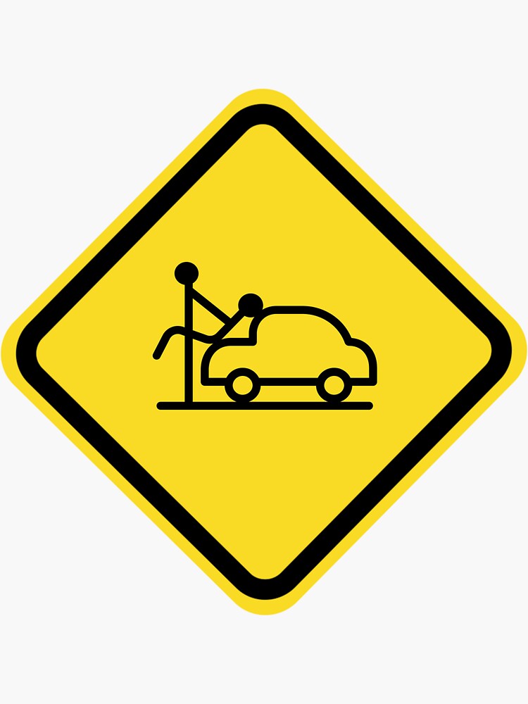 Couple making love road sign by ds-4