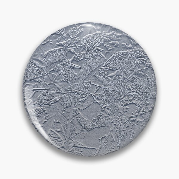 Item preview, Silver Forest Floor Leaves Bas Relief Shiny Textured Image. Unique original work by this artist. designed and sold by UrTops.