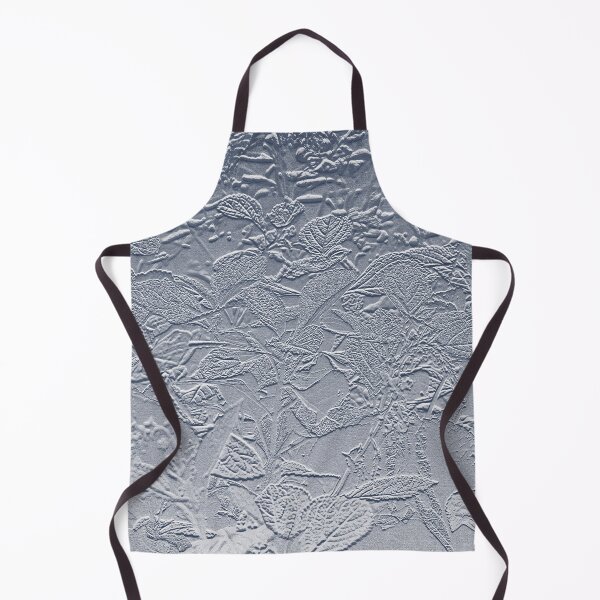 Item preview, Silver Forest Floor Leaves Bas Relief Shiny Textured Image. Unique original work by this artist. designed and sold by UrTops.
