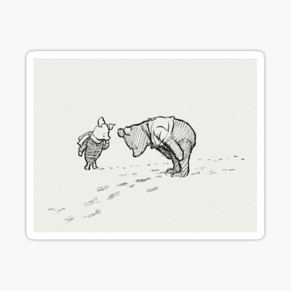 Winnie the Pooh Sketch Sticker