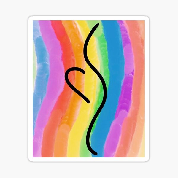 Recovery Symbol Rainbow Sticker