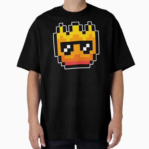 Pixel Cool Fire Oversized T-Shirt