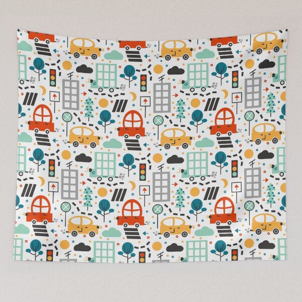 Item preview, Traffic Cars Seamless Pattern designed and sold by Simplulina.