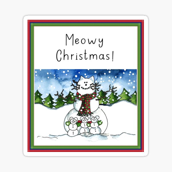 Meowy Christmas! Sticker