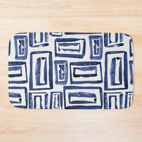 Item preview, Inky Squares in Blue designed and sold by RebeccaFlaherty.