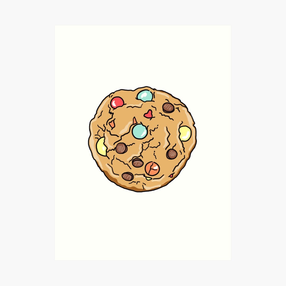 M&M Cookie Art Board Print for Sale by RLYRetro