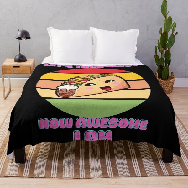 Item preview, Let's Taco-Bout How Awesome I Am Taco Joke Cute Funny Kawaii Sunset Style designed and sold by RKSDesigns.