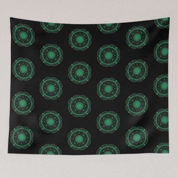 Item preview, Green Holiday Abstract Mandala Design designed and sold by mavagraphics.