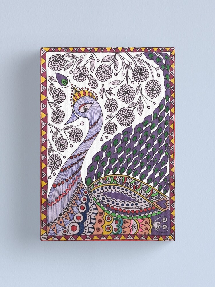 Traditional Peacock Design Madhubani Art Stock Vector (Royalty Free)  1828998725 | Shutterstock
