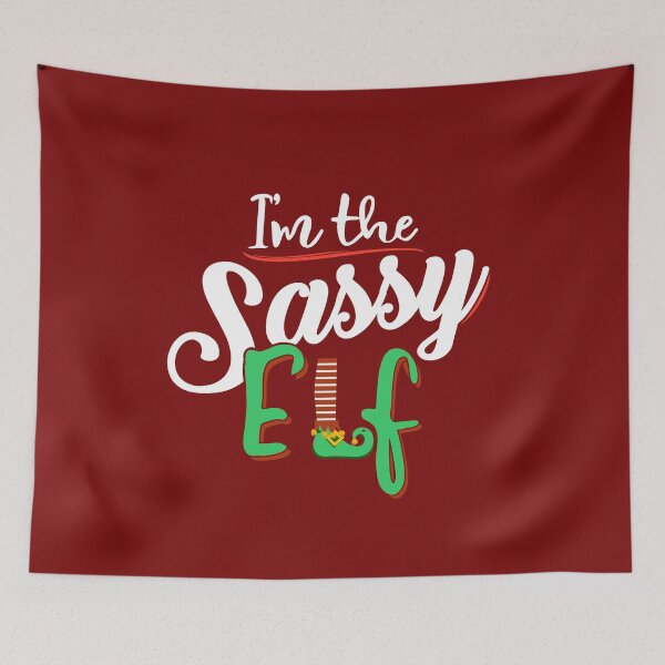 Item preview, Im The Sassy Elf funny womens Christmas pyjama gift  designed and sold by alenaz.