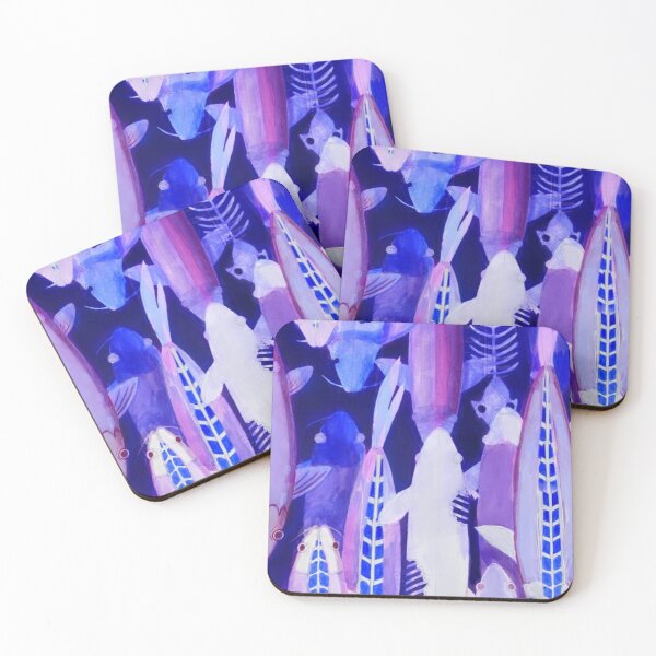 Item preview, Purple Fish Pattern designed and sold by casimiira.