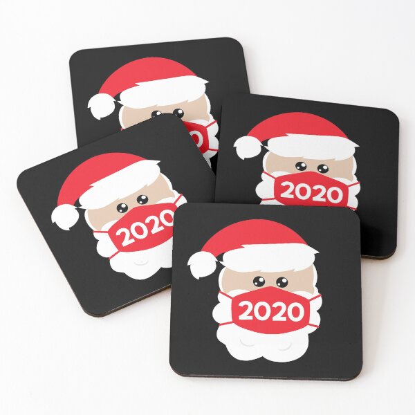 Item preview, Santa Wearing Mask / Christmas Holiday 2020 Fun Graphic Art design designed and sold by CreatedByHeidi.