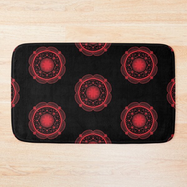 Item preview, Red Holiday Abstract Mandala Design designed and sold by mavagraphics.