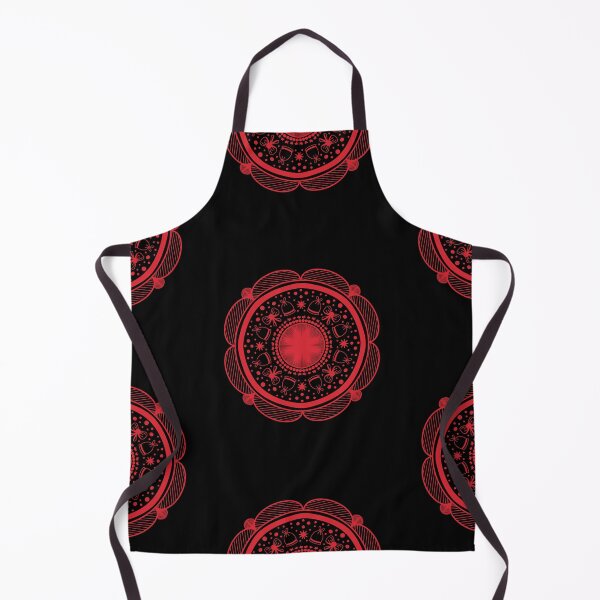 Item preview, Red Holiday Abstract Mandala Design designed and sold by mavagraphics.