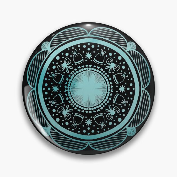 Item preview, Green Mint Holiday Abstract Mandala Design designed and sold by mavagraphics.