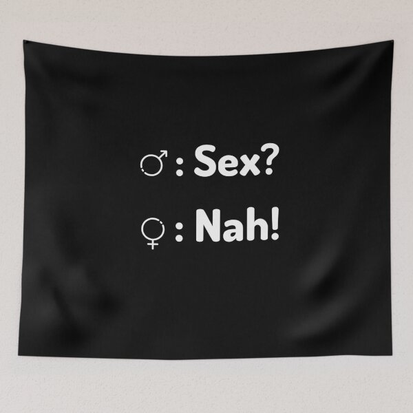 Item preview, Sex?  Nah! for her designed and sold by LY D.