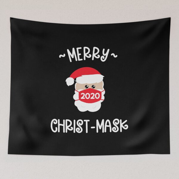 Item preview, Merry Christ-Mask / Santa Mask Art / Christmas Holiday 2020 design designed and sold by CreatedByHeidi.