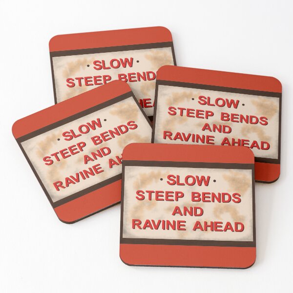 Item preview, SLOW, STEEP BENDS AND RAVINE AHEAD designed and sold by andrewgyne.