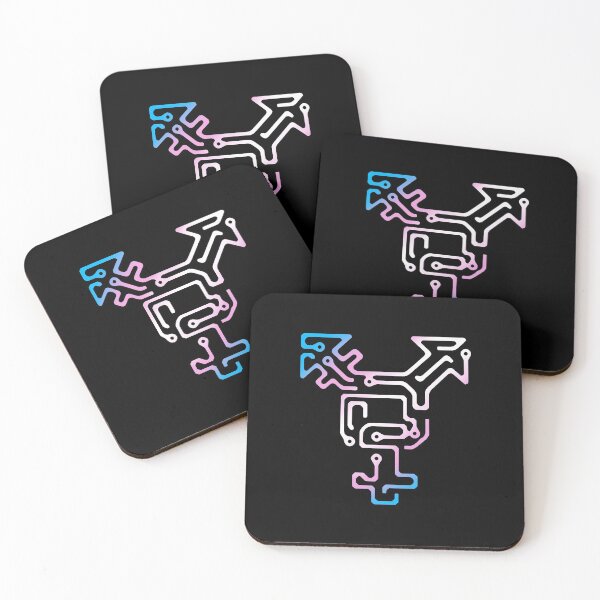 Item preview, Trans Cyborg - Nerdy Queer Trans Symbol Trans Pride Flag designed and sold by BoyPilot Goods.