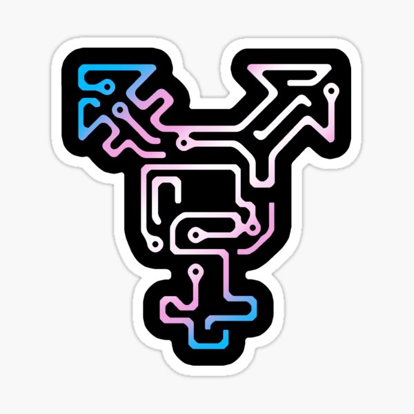 Item preview, Trans Cyborg - Nerdy Queer Trans Symbol Trans Pride Flag designed and sold by BoyPilot Goods.